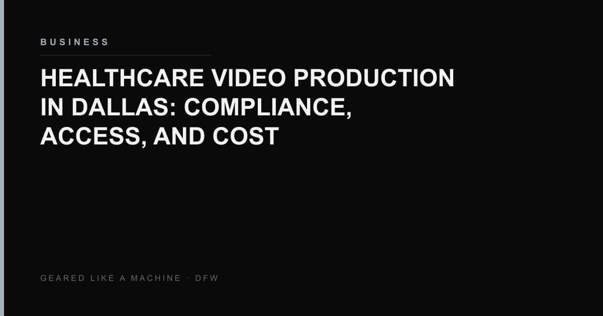 Two-person video crew lighting a physician interview in a Dallas-Fort Worth clinic exam room