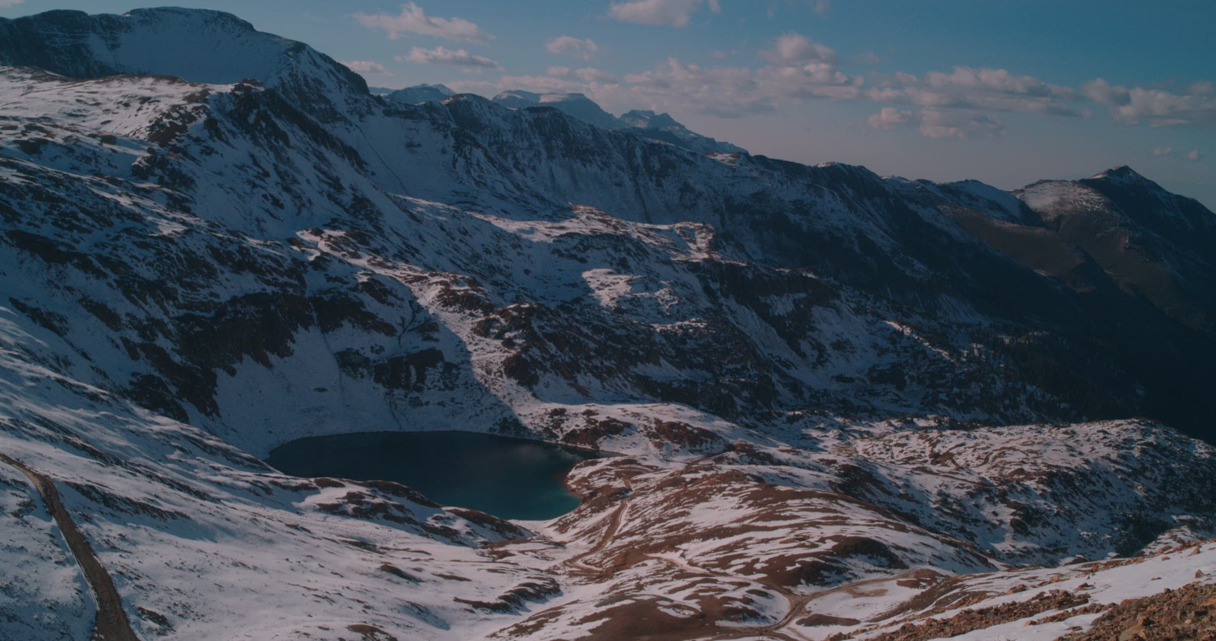 Aerial of Colorado mountains for USPA