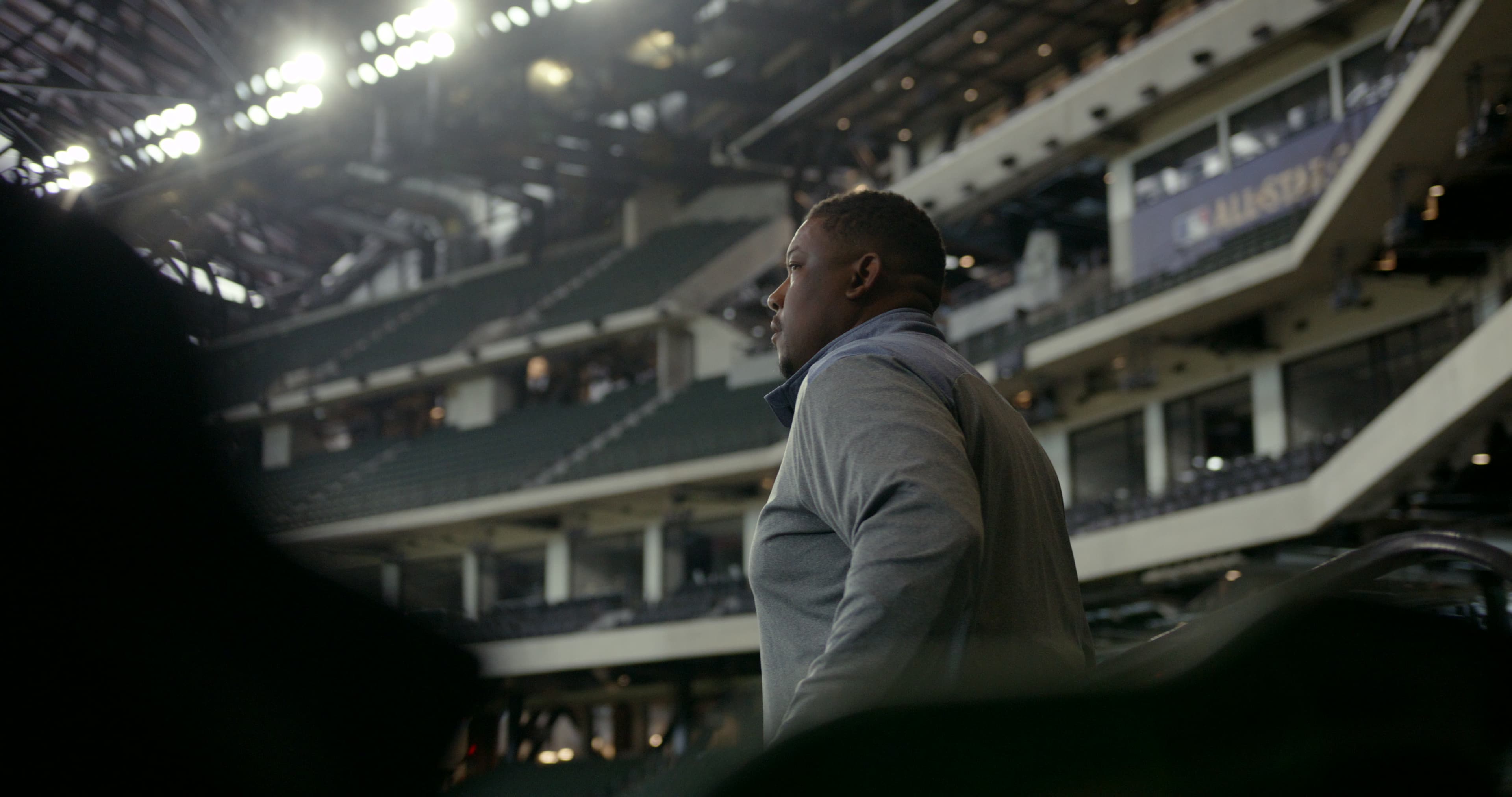 Corporate portrait in stadium for ACU MLB campaign