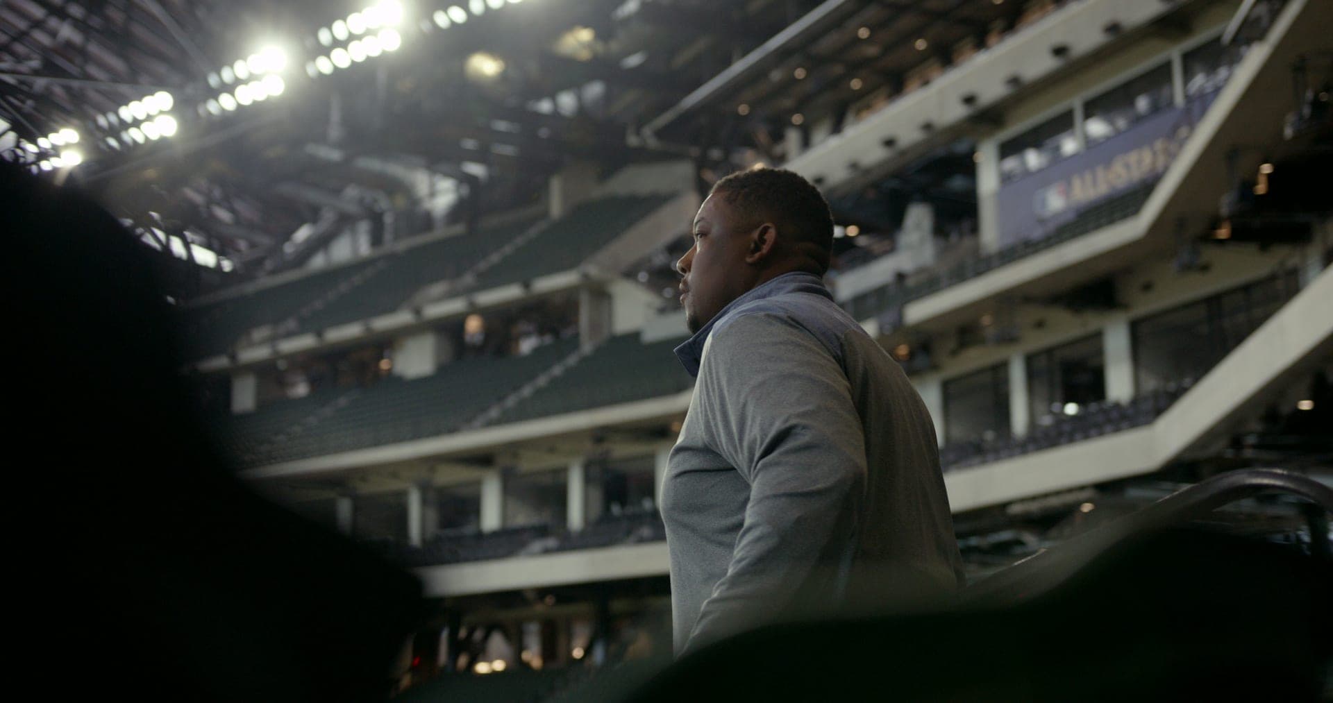 Corporate portrait in stadium for ACU MLB campaign
