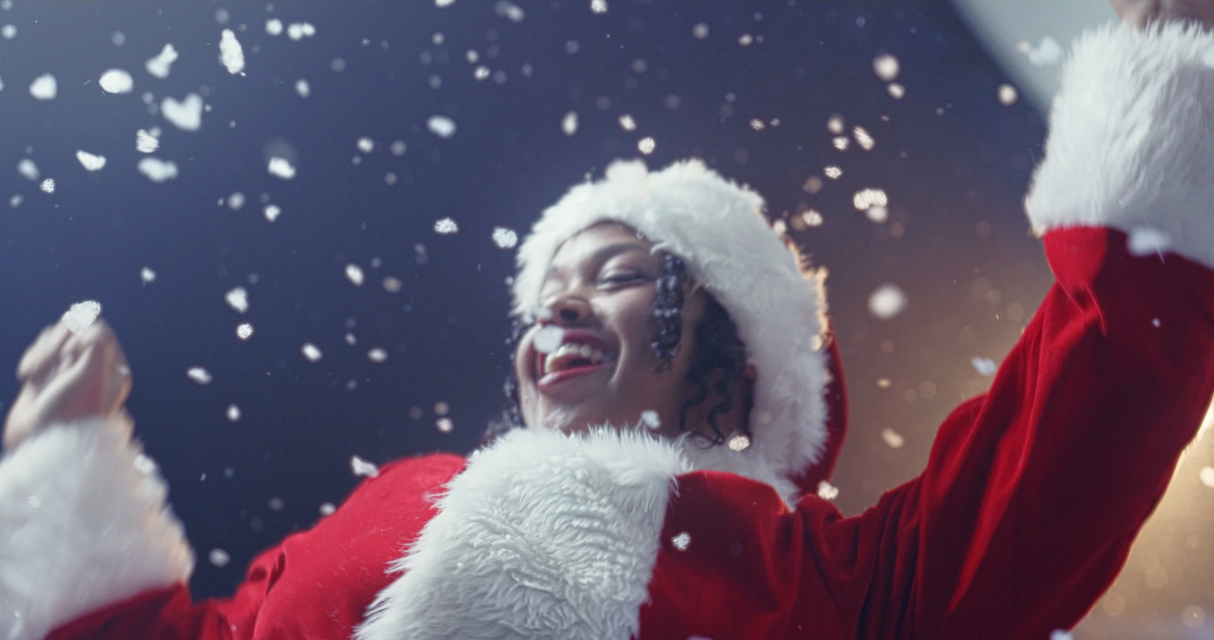 Coca-Cola Santa commercial production frame