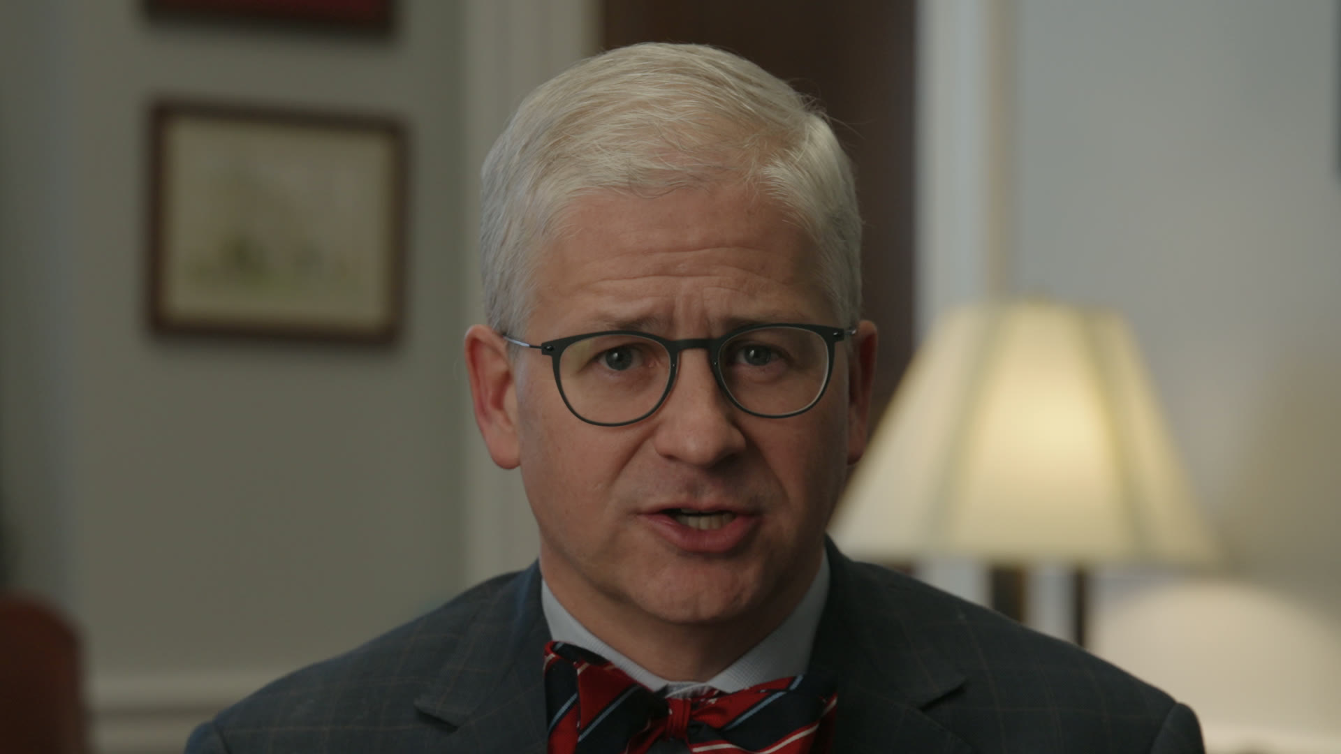 Close-up of Patrick McHenry delivering his address