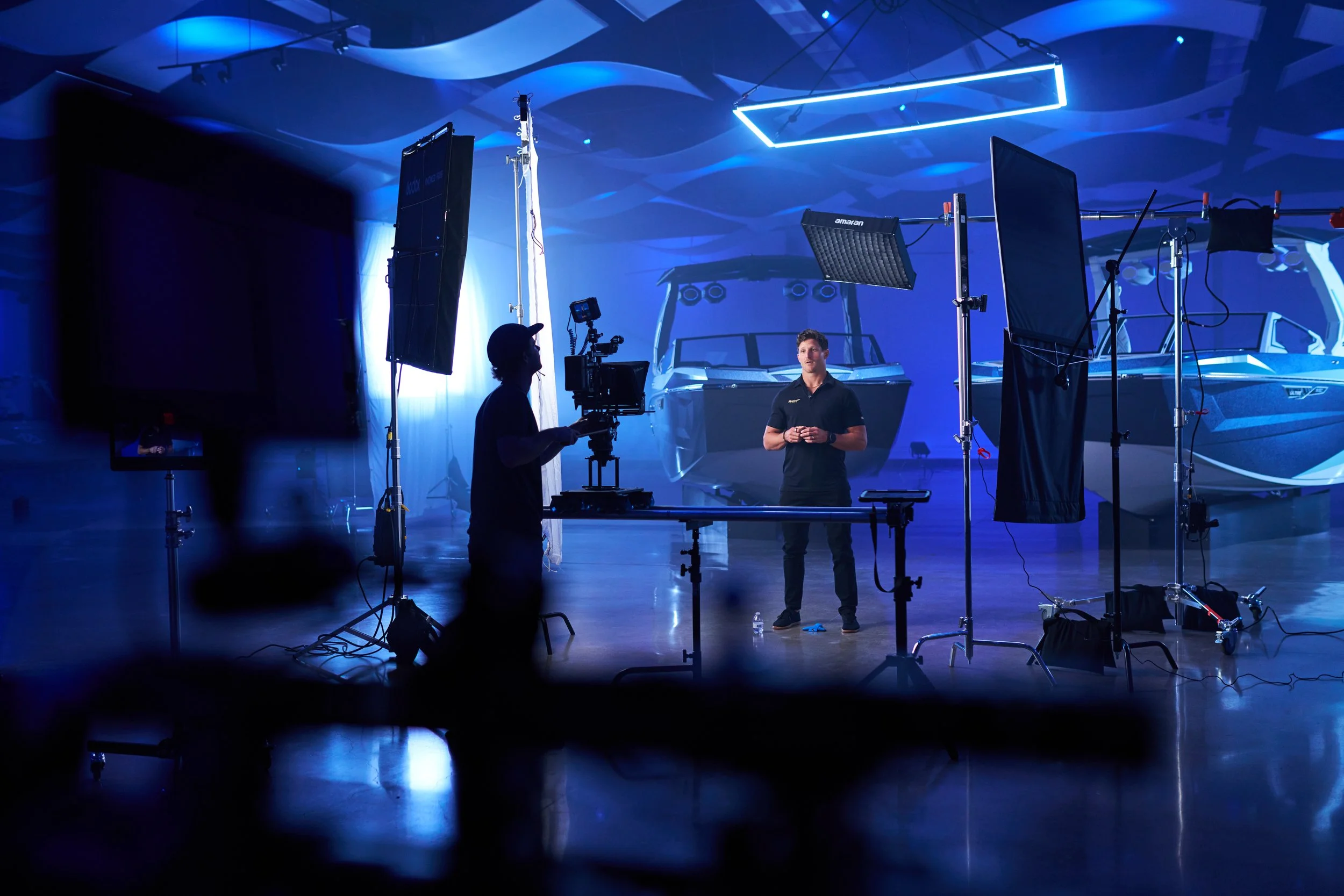 Tige Boats cinematic production, frame 3