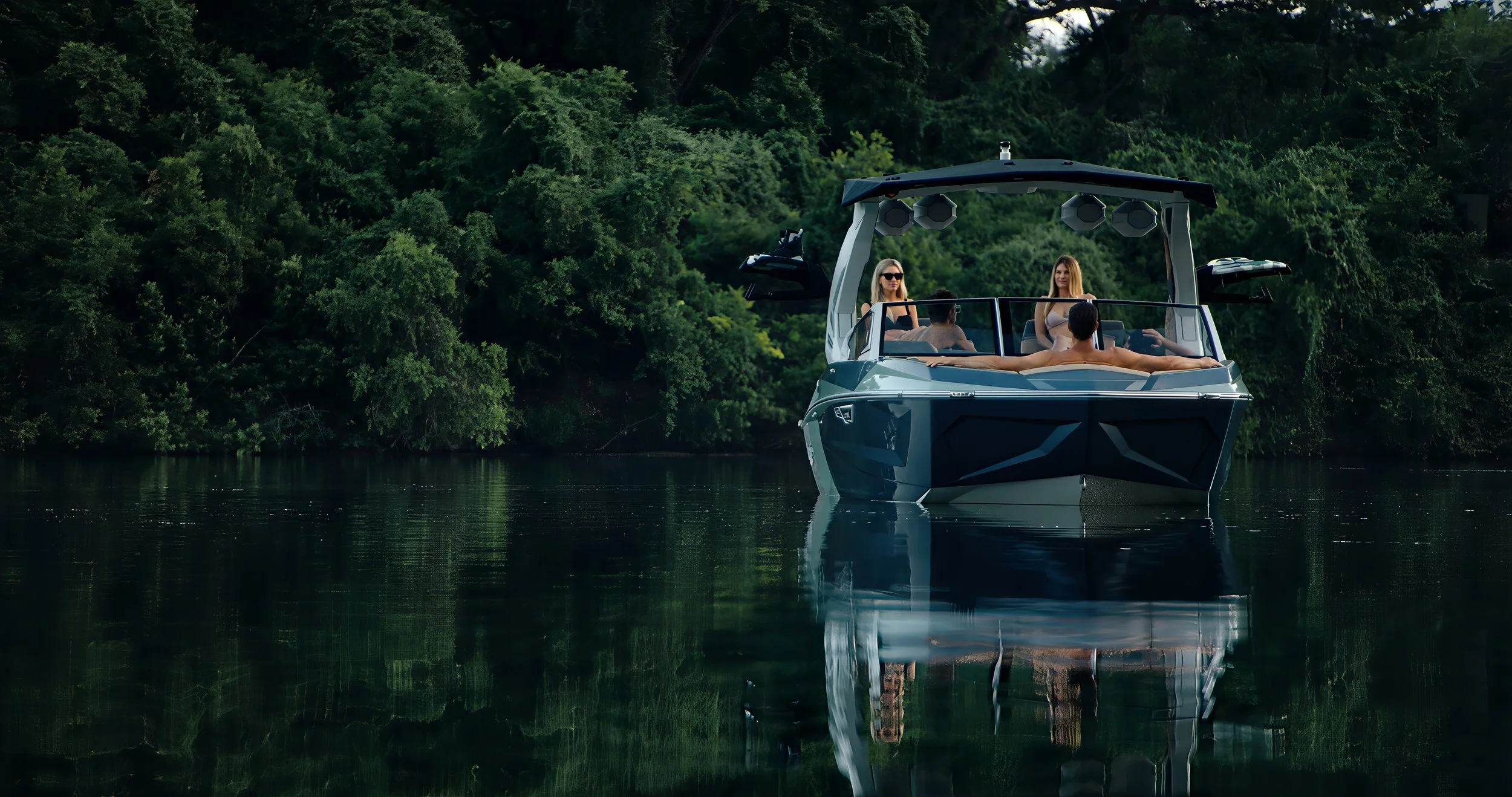 Tige Boats cinematic production, frame 9