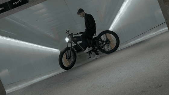 Looping motion asset titled "White Corridor Bike Motion Loop" from the Filmsupply Factory Bike TV Construction Selects source drop.