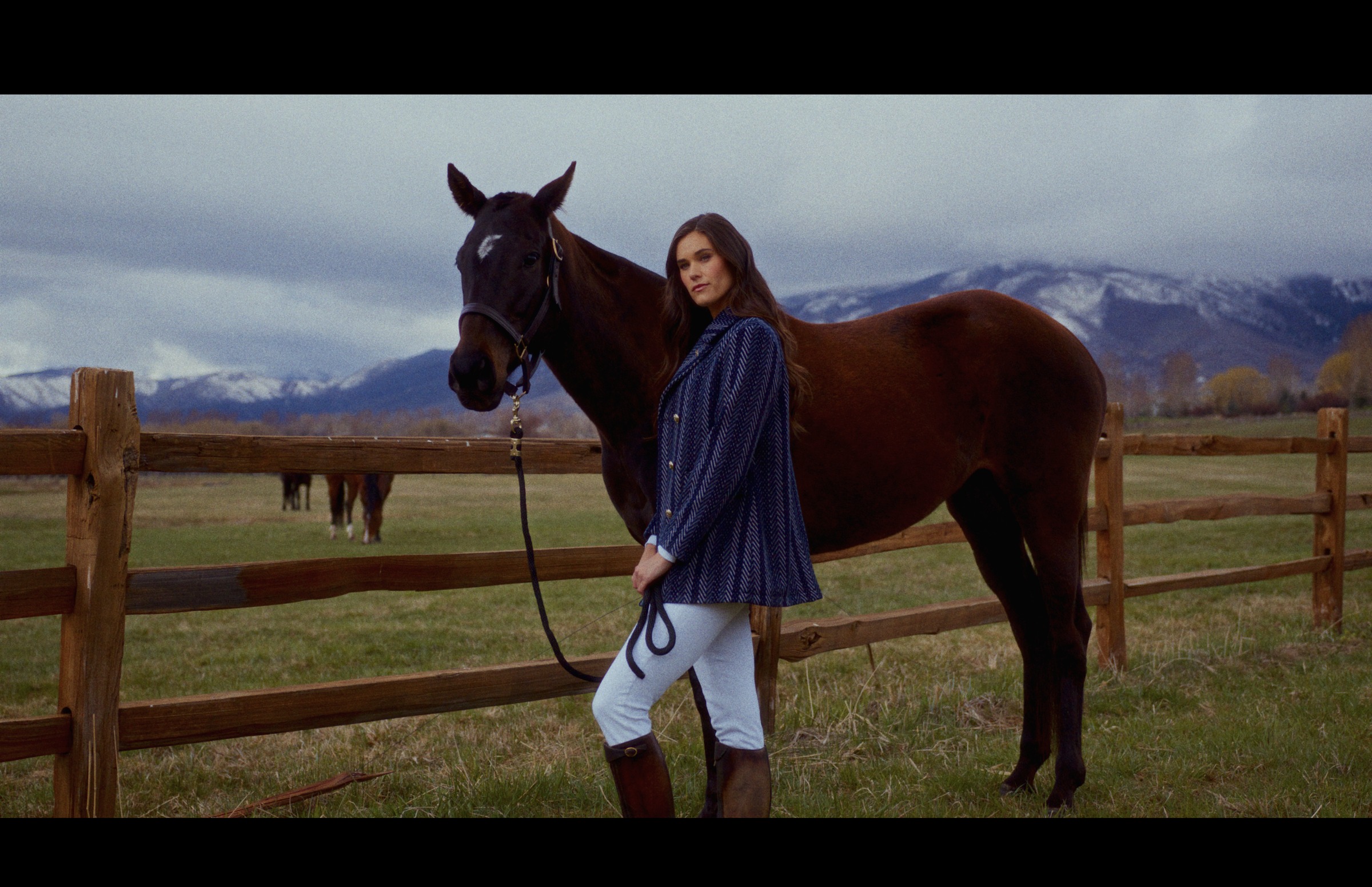 Still frame titled "Equestrian Fence Profile" from the GLM Filmsupply Frame Grab Titles source drop.