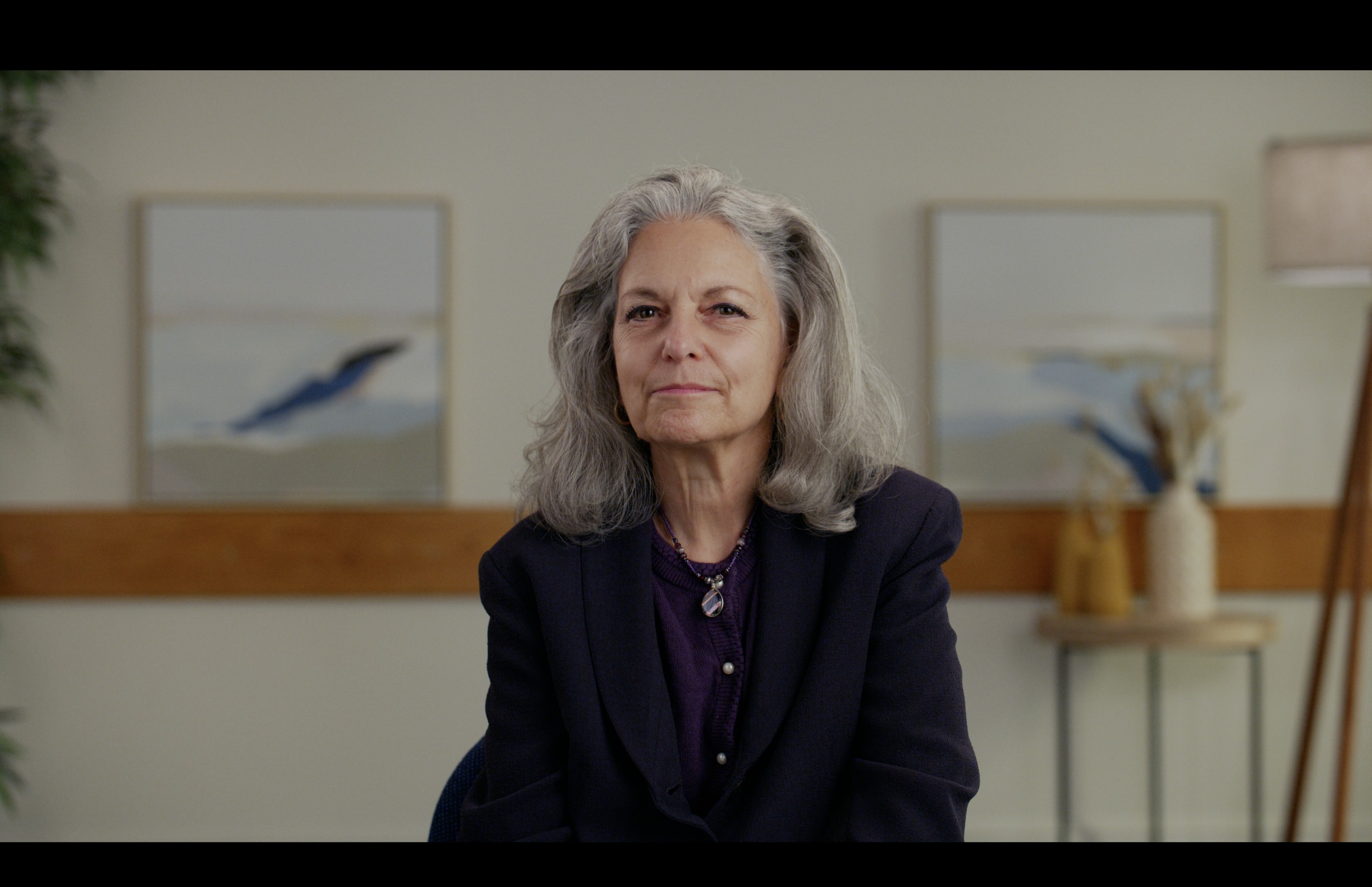 Still frame titled "Executive Office Serious Interview" from the GLM Filmsupply Frame Grab Titles source drop.