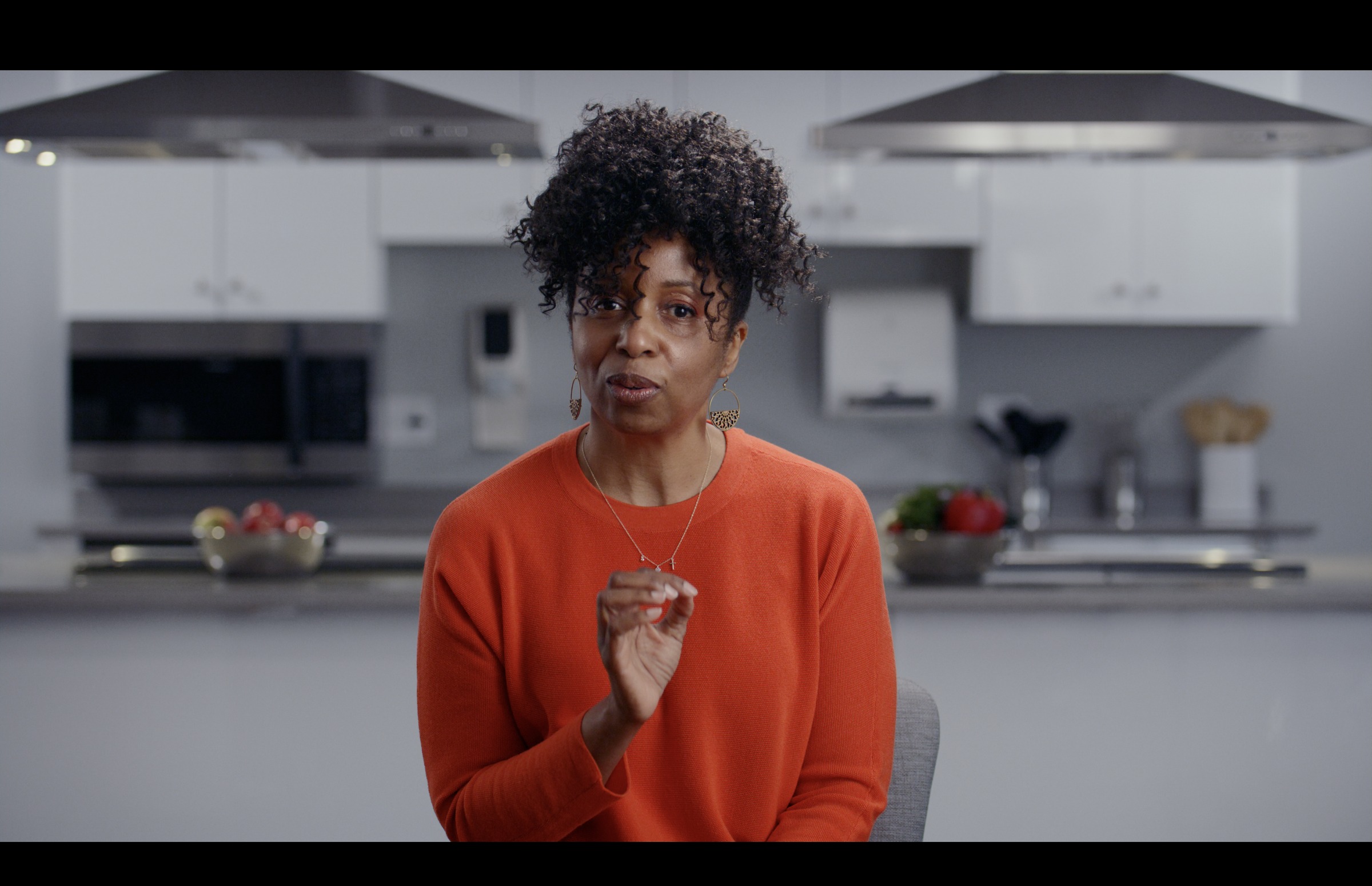 Still frame titled "Kitchen Chef Interview" from the GLM Filmsupply Frame Grab Titles source drop.