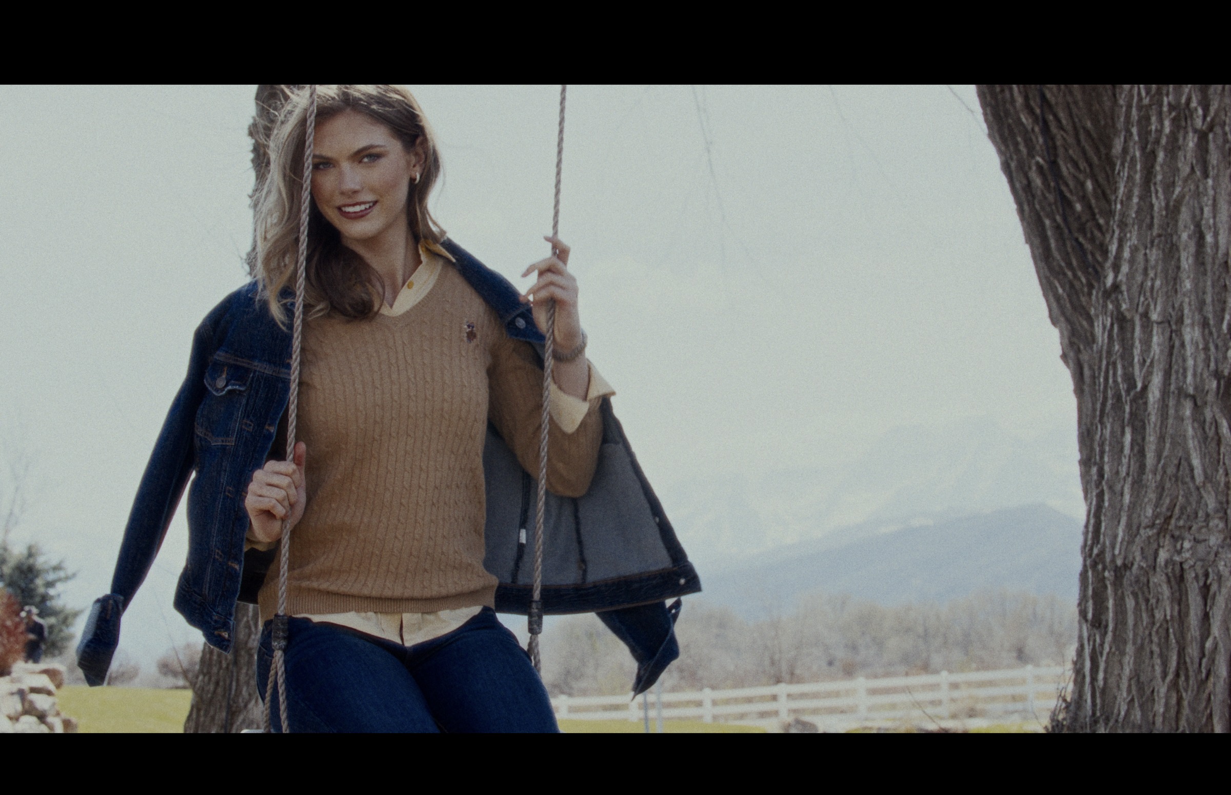 Still frame titled "Open Jacket Mountain Portrait" from the GLM Filmsupply Frame Grab Titles source drop.
