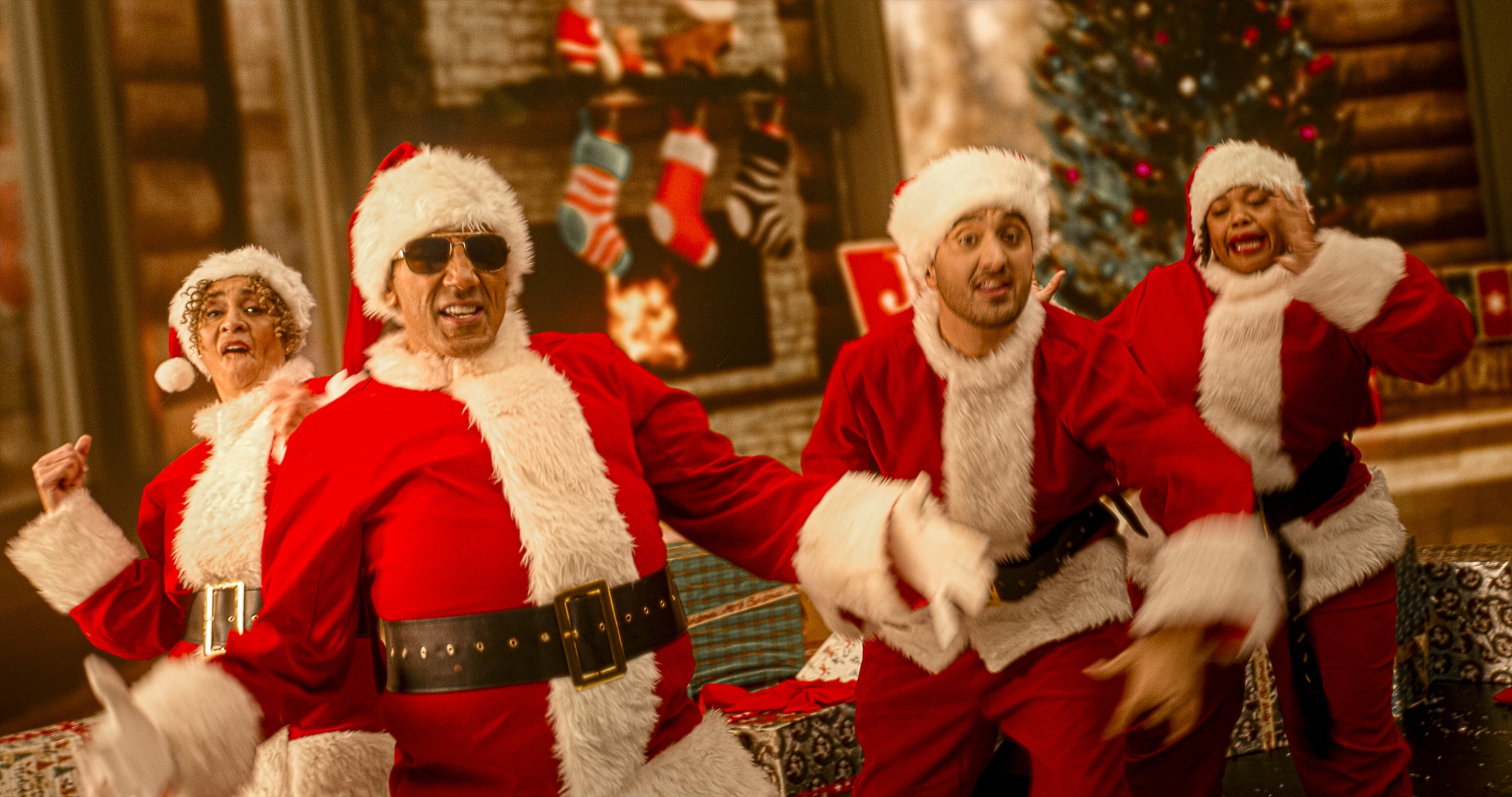 Still frame titled "Santa Holiday Couch Group" from the GLM Filmsupply Frame Grab Titles source drop.
