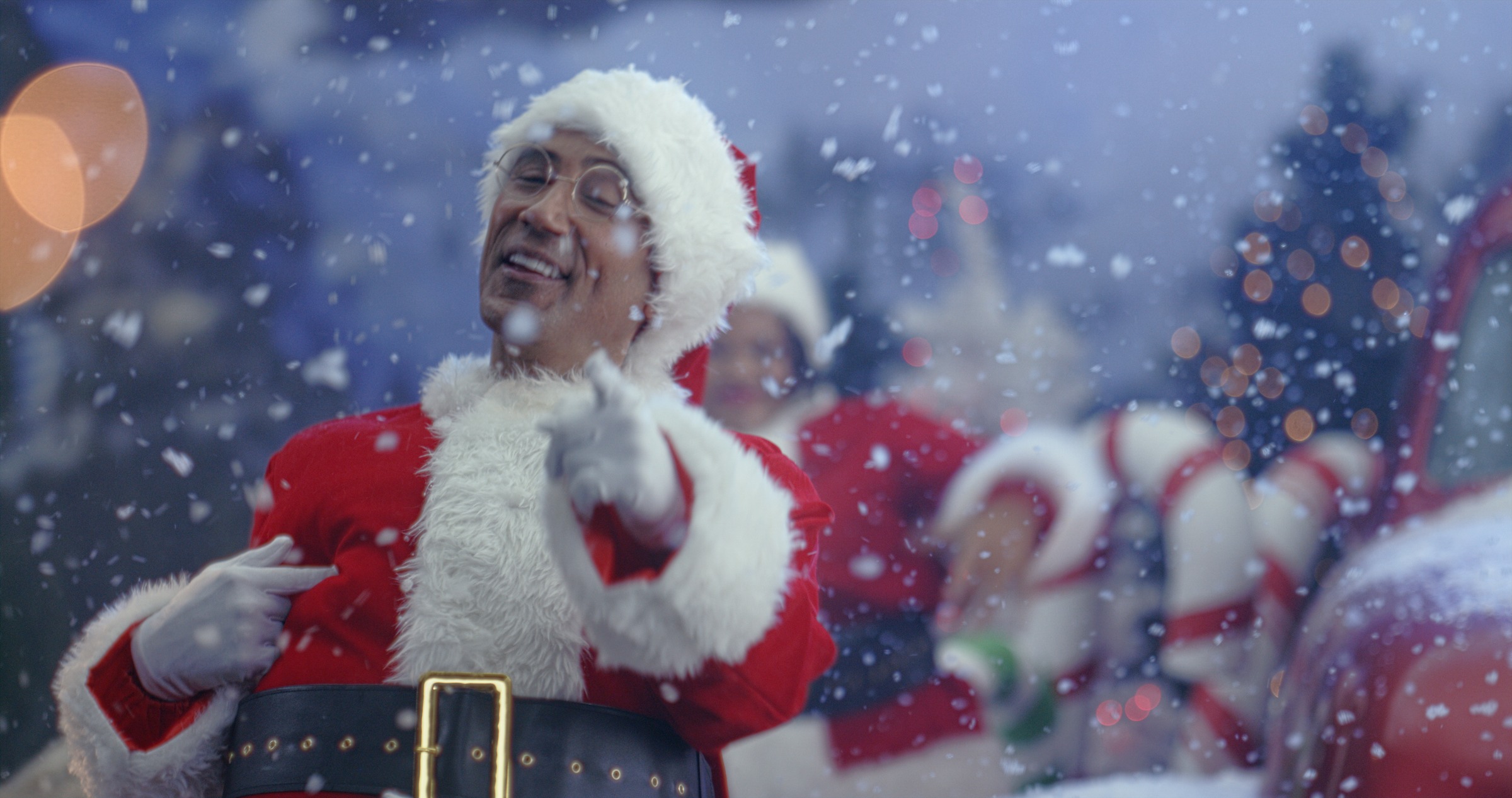 Still frame titled "Santa Snow Portrait" from the GLM Filmsupply Frame Grab Titles source drop.